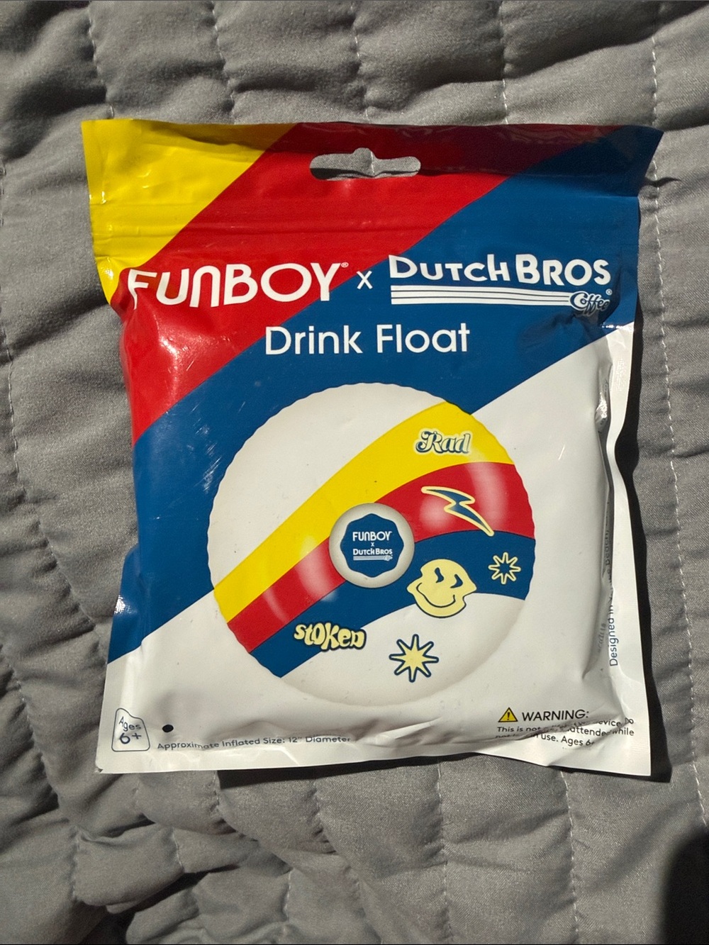 Funboy x Dutch Bros Yellow, Red & Blue Drink Float